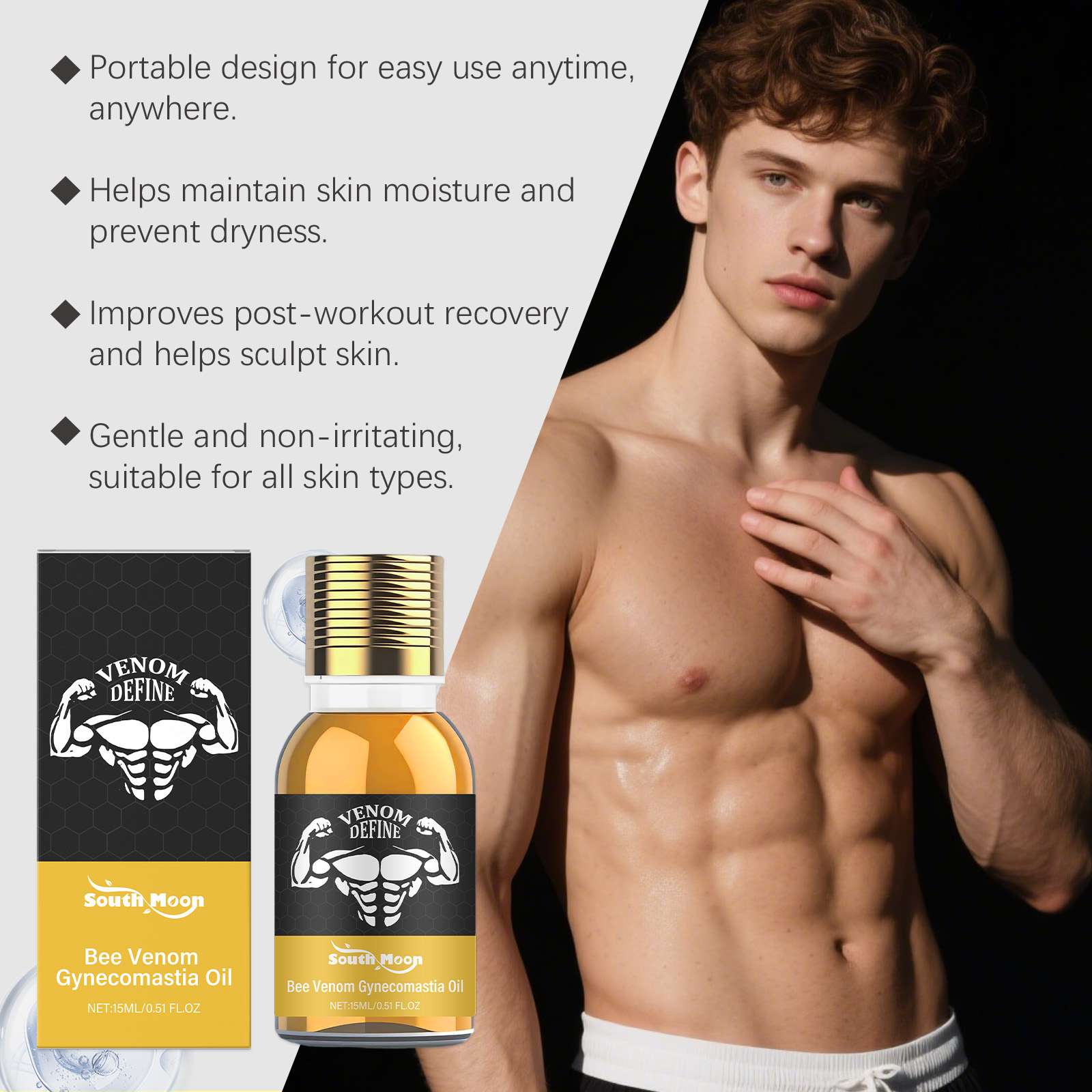남성용 벌독 가슴확대 오일, 가슴 성형 마사지 세럼,  - Skincare China 리뷰 및 가격