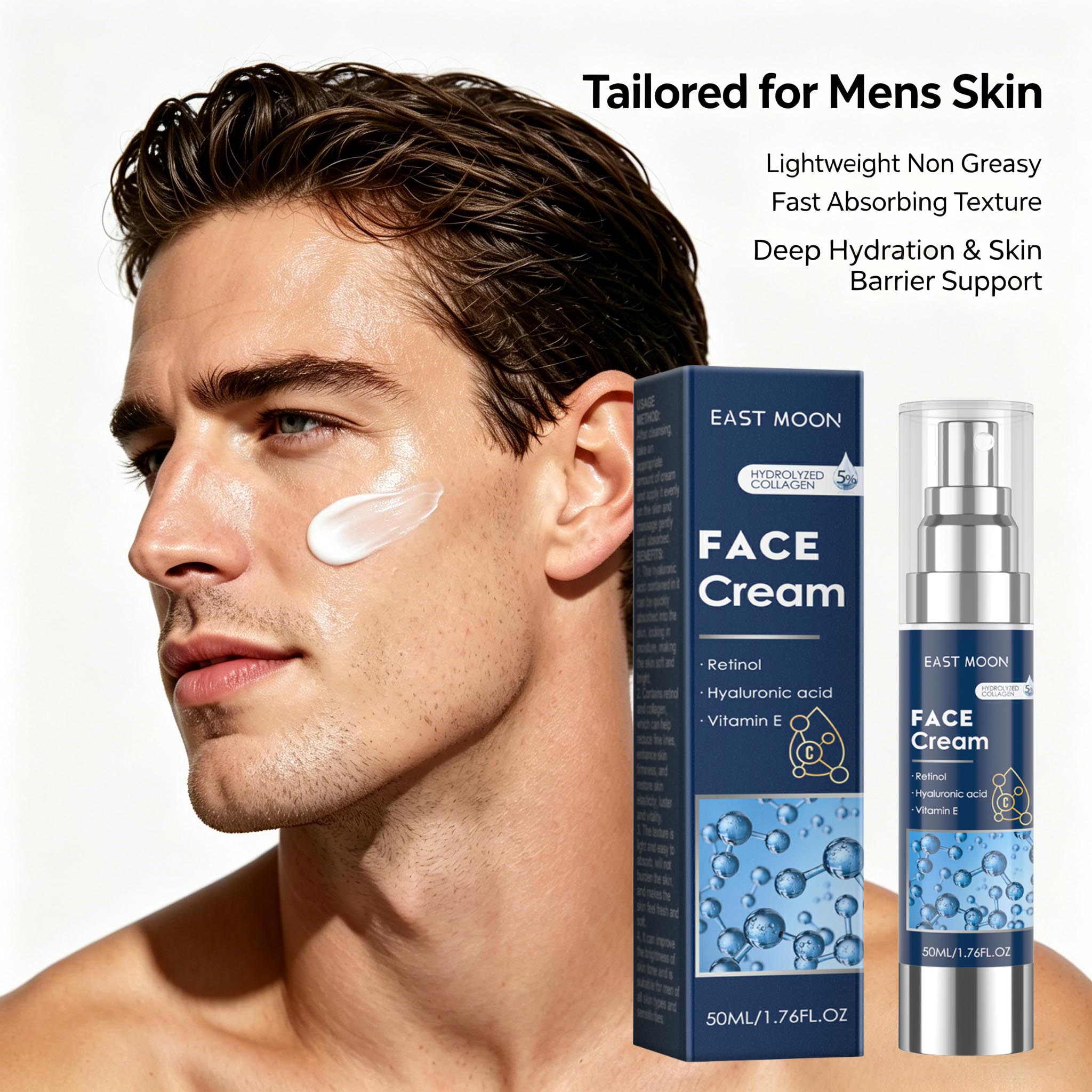 남성용 레티놀 페이스 크림 히알루론산 퍼밍 리프팅 브라 - Retinol Cream 리뷰 및 가격