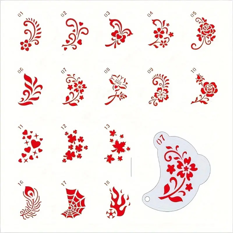 20개의 재사용 가능한 페이스 페인팅 템플릿, 두꺼운  - Cleanser Face 리뷰 및 가격