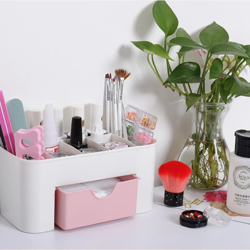 네일 아트 주최자 데스크탑 서랍 화장품 보관 상자 메이 - Lip Balm 리뷰 및 가격