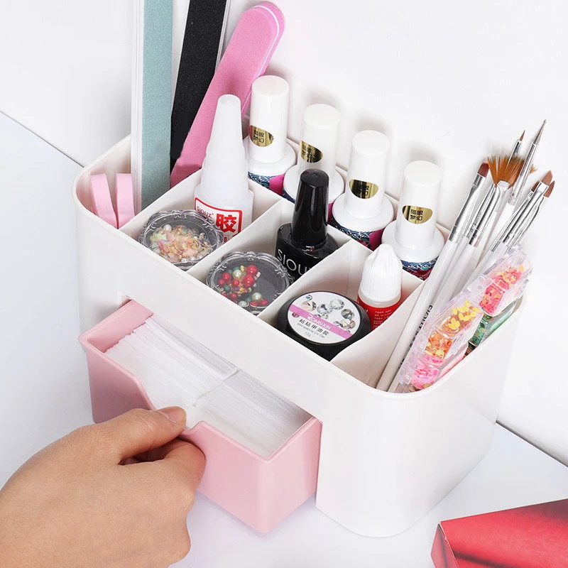 네일 아트 주최자 데스크탑 서랍 화장품 보관 상자 메이 - Lip Balm 리뷰 및 가격